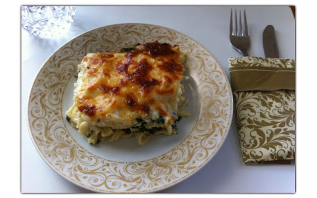 Ispanaklı Fırın Makarna